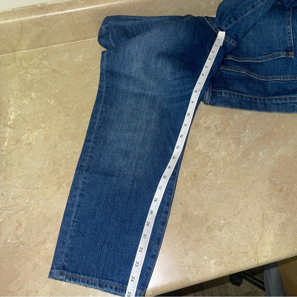 Madewell The Perfect Vintage Crop Jean Button-Front Comfort Edition Sz 33 - Picture 13 of 13